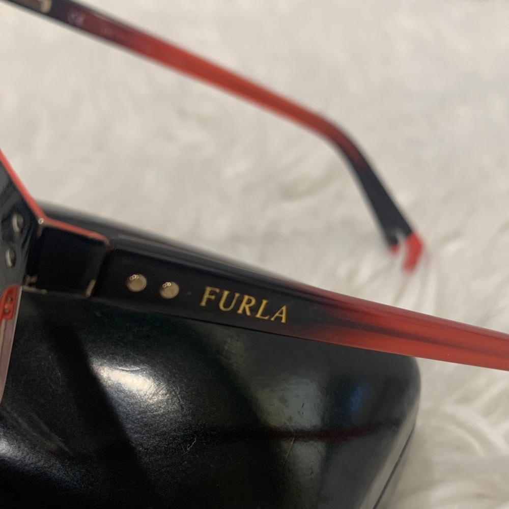 FURLA Zizi Women’s Eyeglass Frame only in Red and Black - Picture 3 of 15